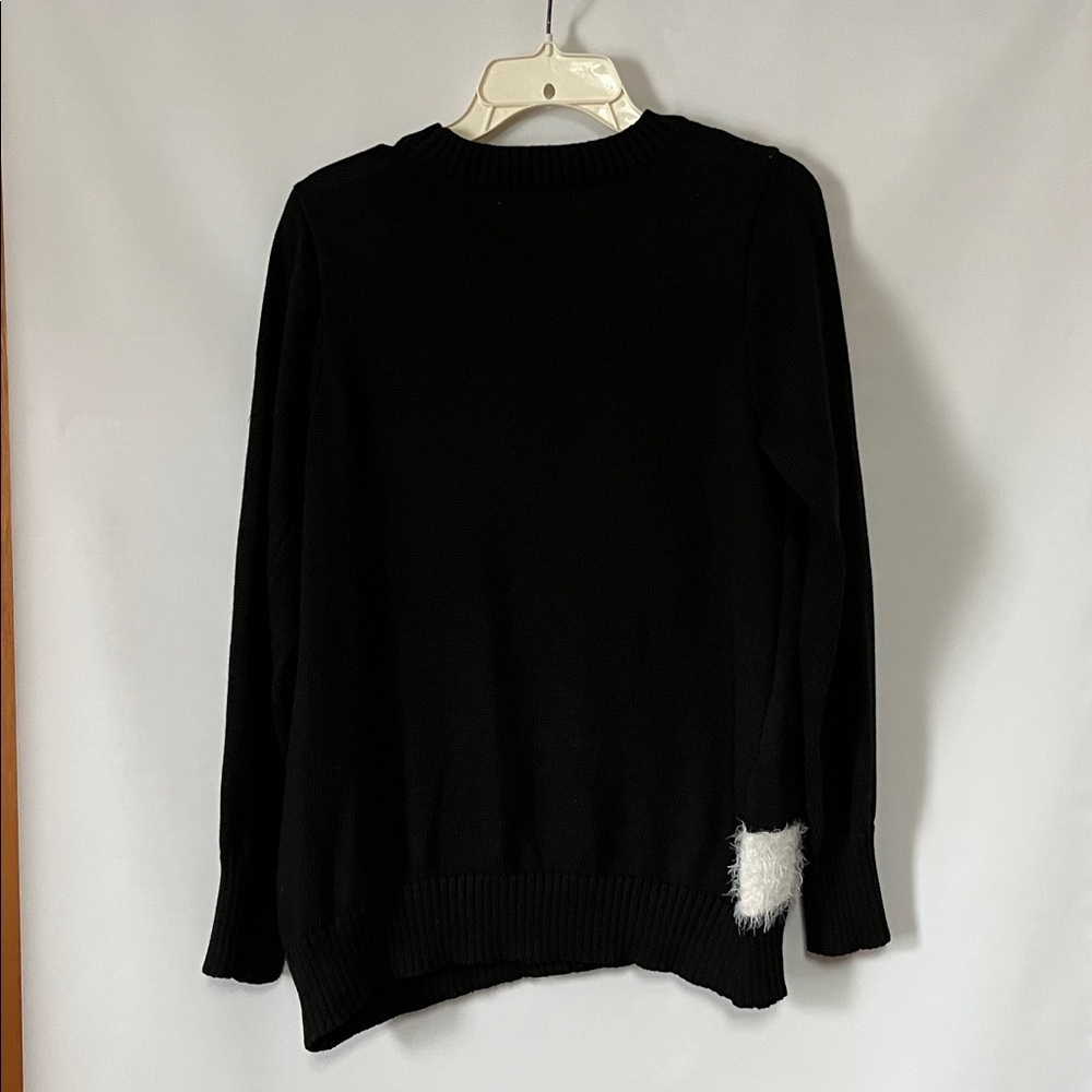 Mesh & Lace Women's Snowman Holiday Ugly Sweater Size M - Picture 3 of 8